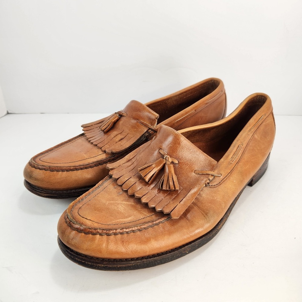 SAS 1976 Men's Genuine Leather Handsewn Dress Brown Classy Loafers Size 12